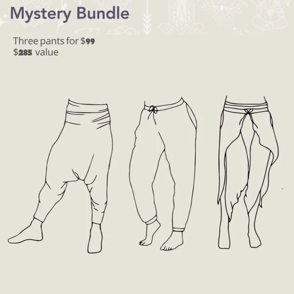 $267 Value for $99! 3 Harem Pants Mystery Bundle Buddha Pants Women’s Boho - Picture 1 of 1